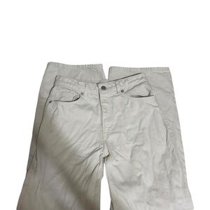 Selected Femme Crème-Colored Wide-Leg Jeans – Size 28